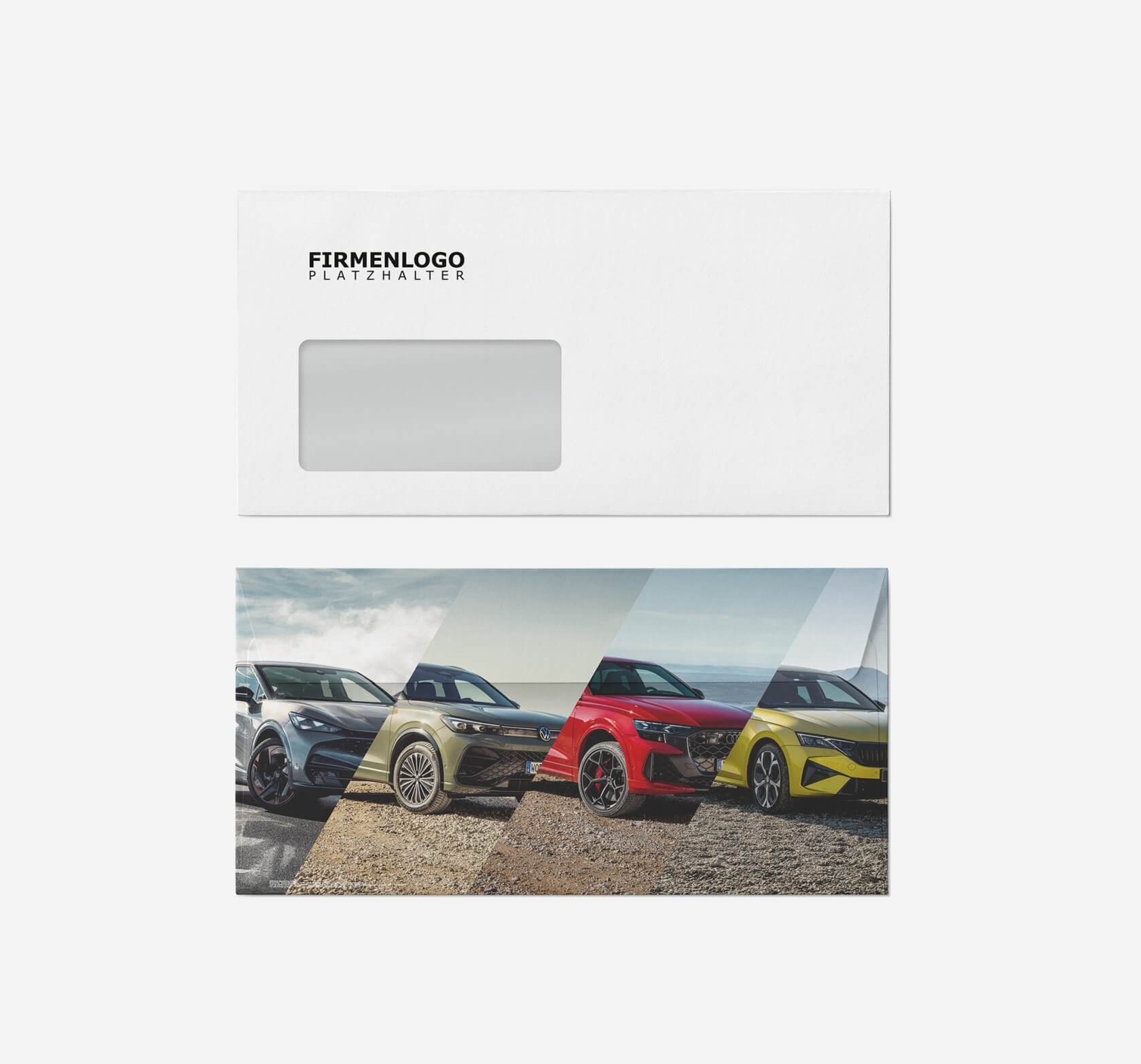 Kuvert, personalisiert, DIN lang